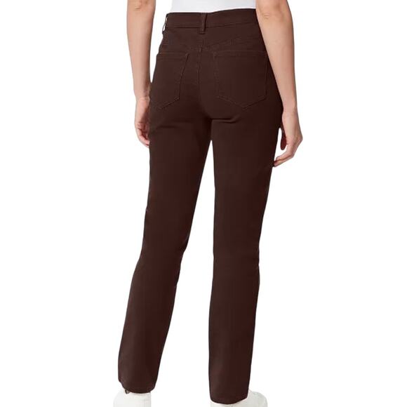 Gloria Vanderbilt Amanda Classic Coffee Roast Brown Slimming Stretch Jean 8 NWT - Picture 2 of 16